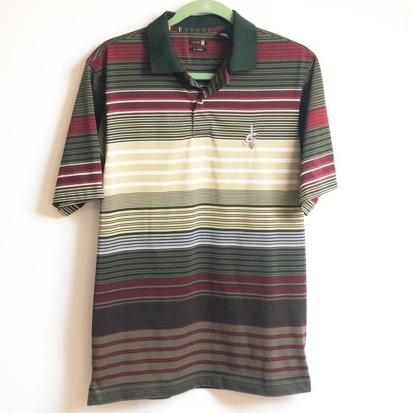 Izod Cleveland Cavaliers short sleeve striped polo - Picture 1 of 8